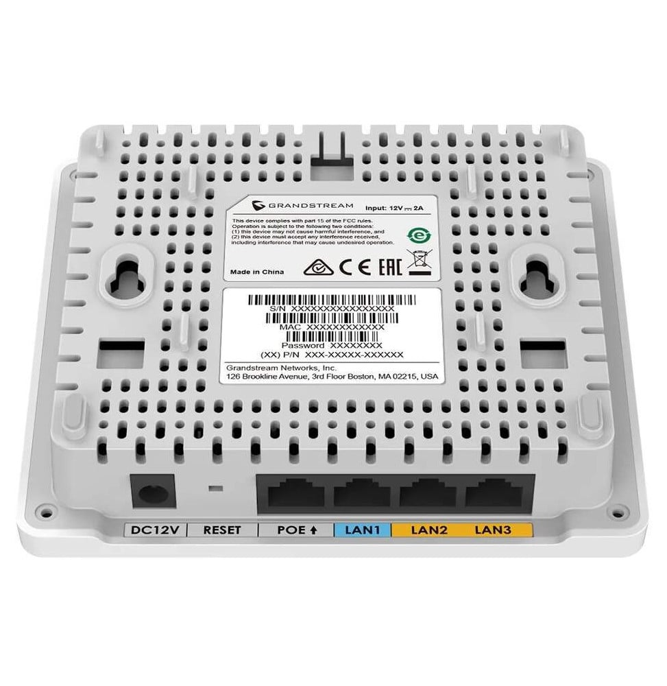 POINT D'ACCÈS WIFI 6 GRANDSTREAM GWN7603 AVEC 4 PORTS GIGABIT ET POE+ AUTOMATIQUE