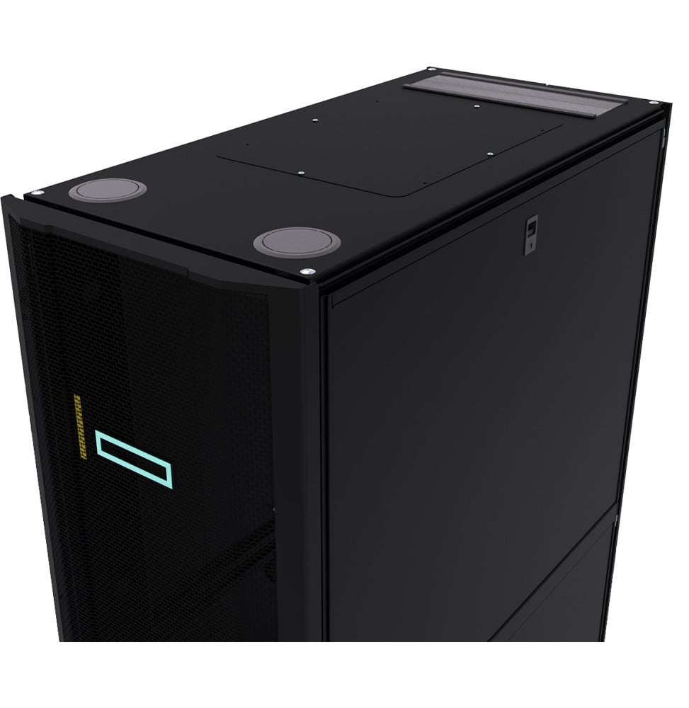 RACK SUR PALETTE AVANCÉ HPE 42U 600 MM X 1 075 MM G2 AVEC PANNEAUX LATÉRAUX ET BAIES (P9K07A)