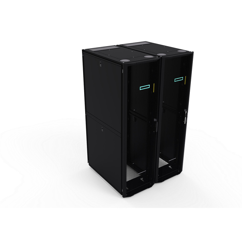 RACK SUR PALETTE AVANCÉ HPE 42U 600 MM X 1 075 MM G2 AVEC PANNEAUX LATÉRAUX ET BAIES (P9K07A)