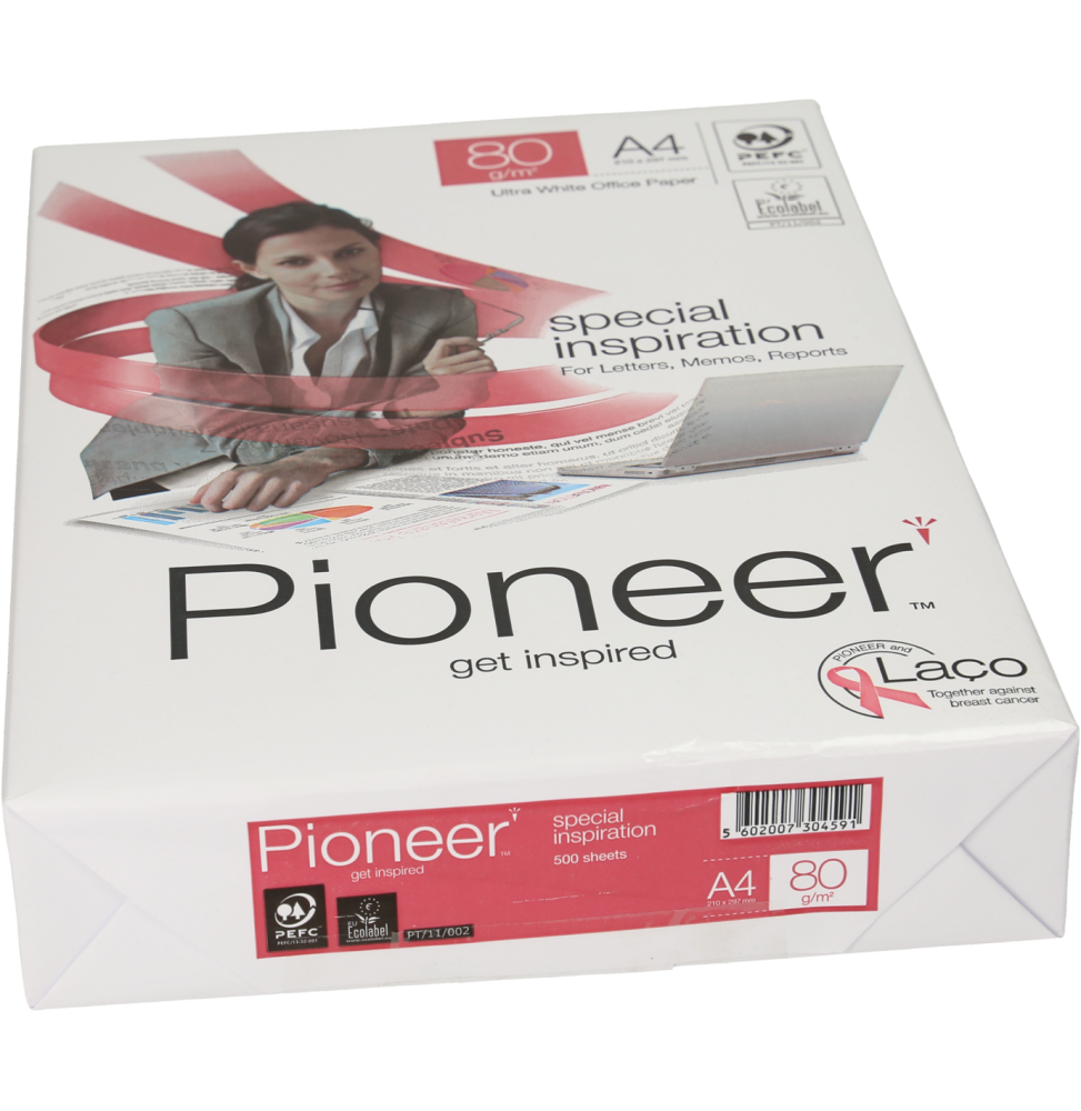 RAMETTE DE PAPIER PIONEER PAPIER A4, 80 G/M² (500 FEUILLES)