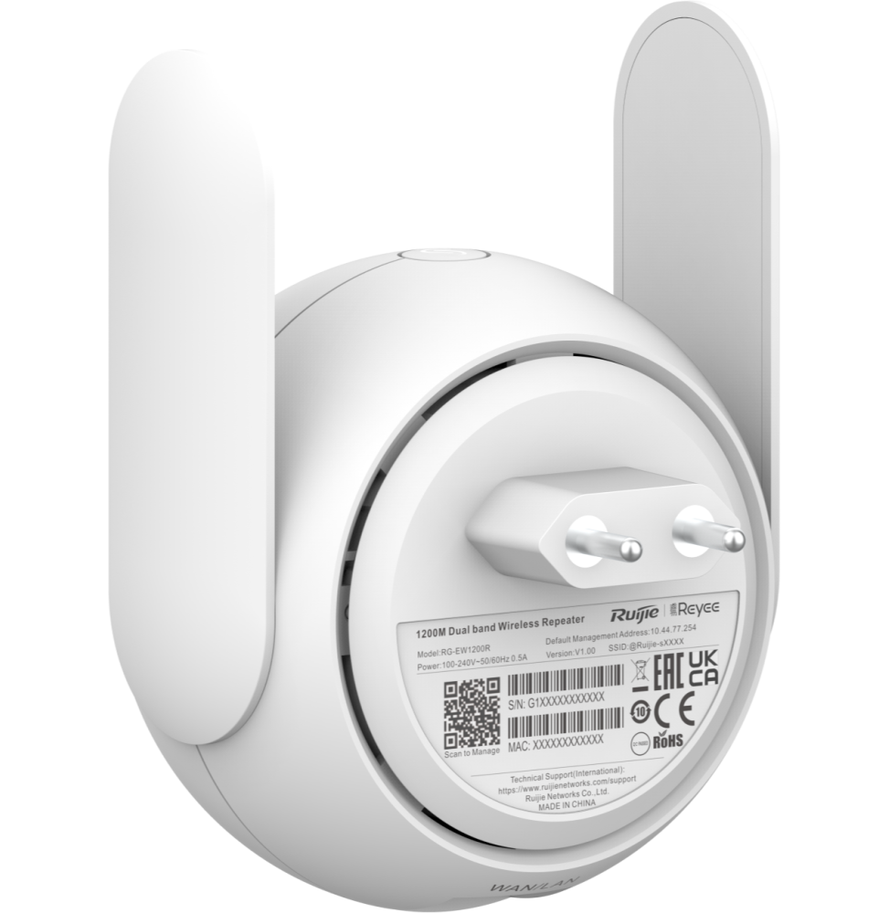 RÉPÉTEUR WIFI 5 MESH REYEE RG-EW1200R DUAL-BAND 1200MBPS