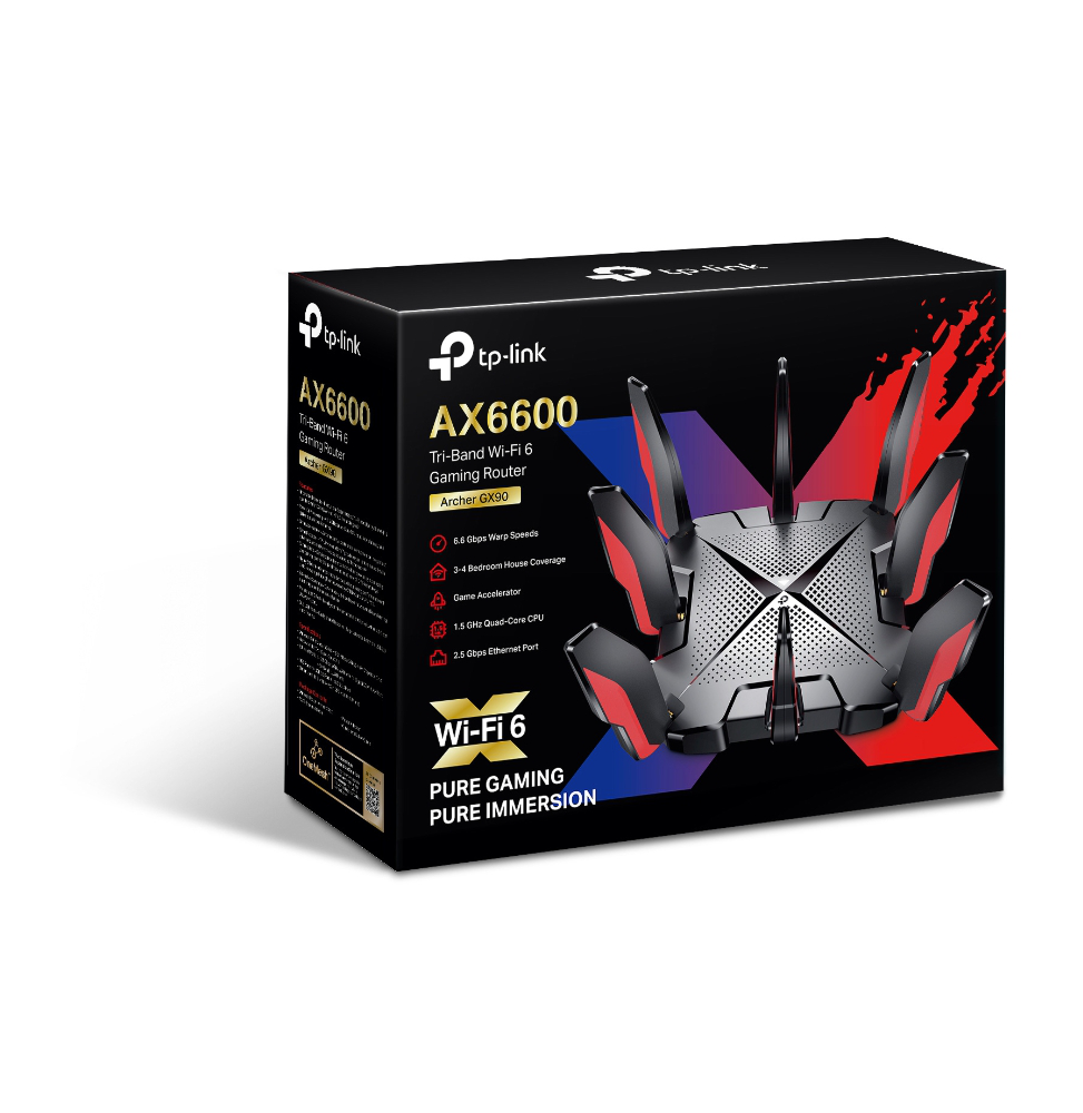 ROUTER GAMING WI-FI TP-LINK ARCHER GX90 AX6600 TRI-BAND WI-FI 6 (ARCHERGX90)