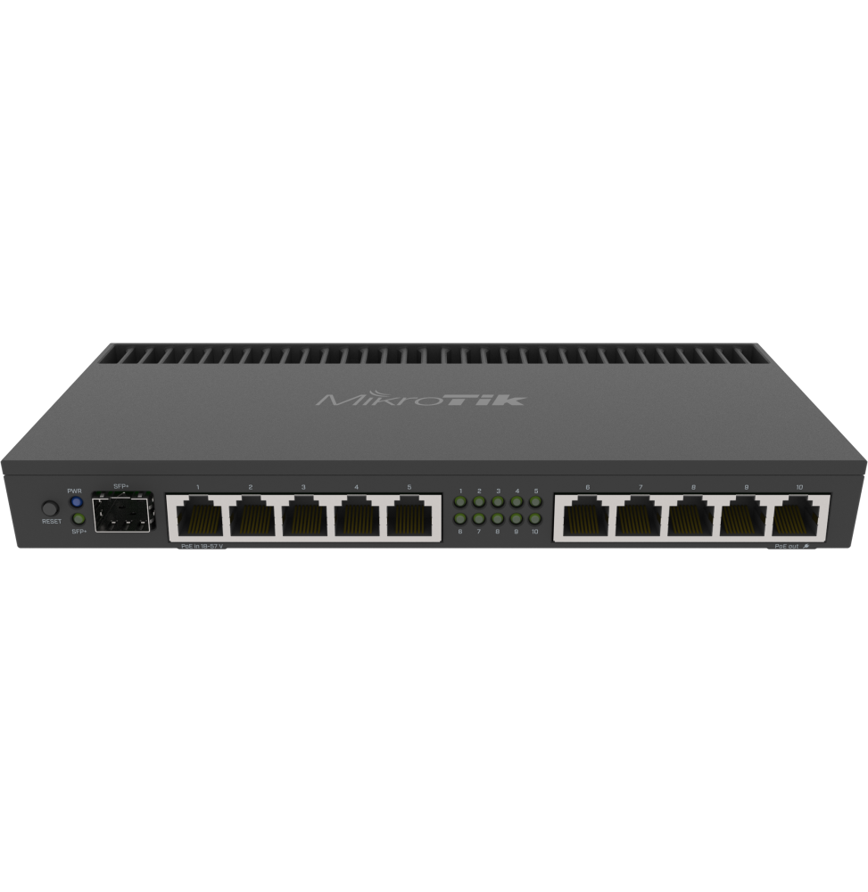 ROUTEUR GIGABIT MIKROTIK RB4011 10 PORTS + 1 PORT SFP+ (RB4011IGS+RM)
