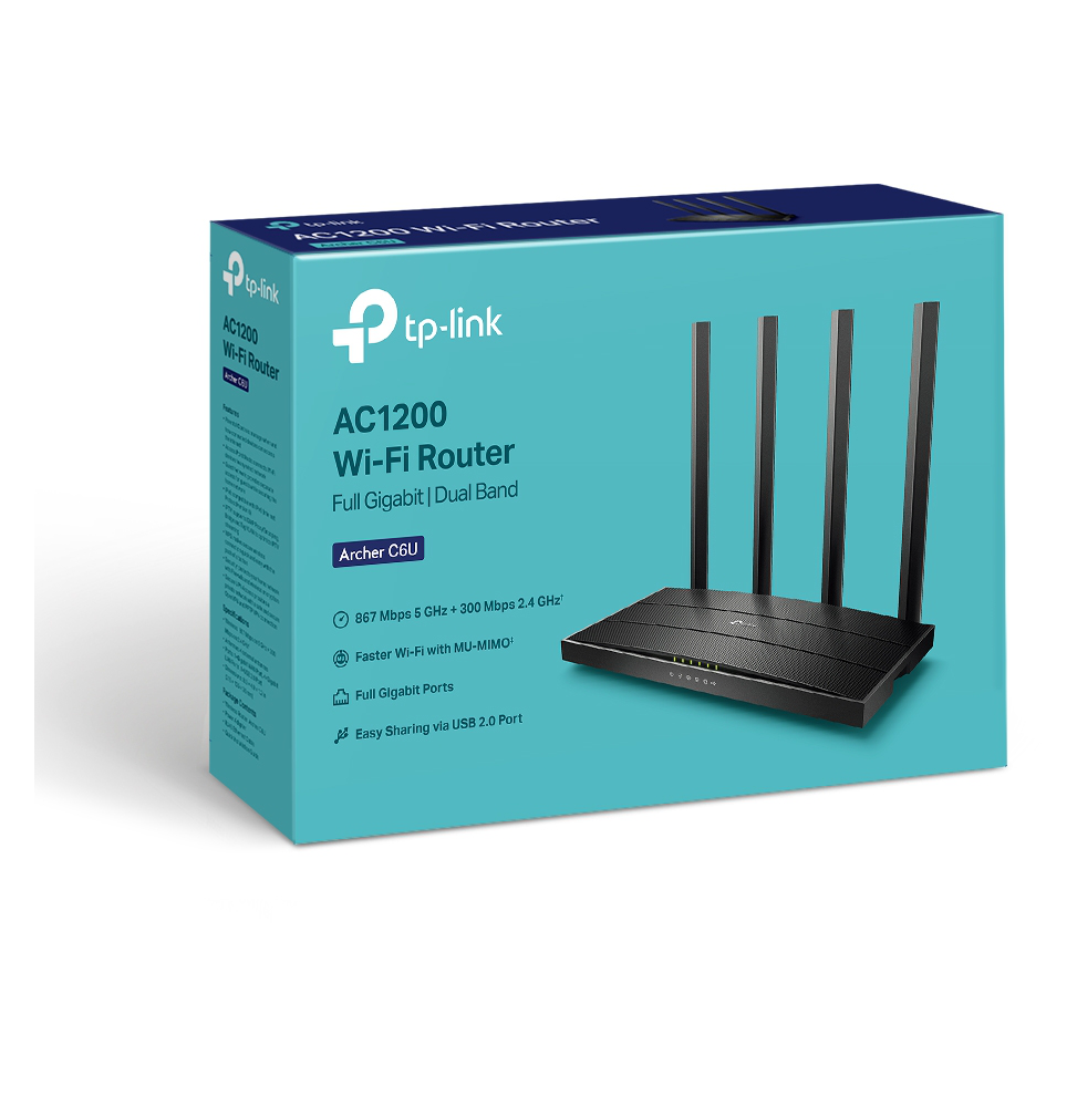 ROUTEUR TP-LINK ARCHER C6U AC1200 DUAL-BAND WI-FI (ARCHERC6U)