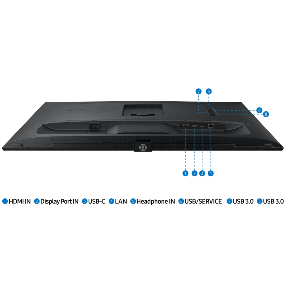 ÉCRAN UHD 4K PC PROFESSIONNEL 27" SAMSUNG VIEWFINITY S80PB UHD 4K (LS27B800PXPXEN)