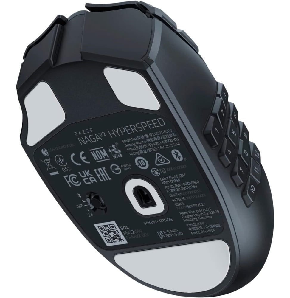 SOURIS SANS FIL GAMING RAZER NAGA V2 HYPERSPEED (RZ01-03600100-R3G1)