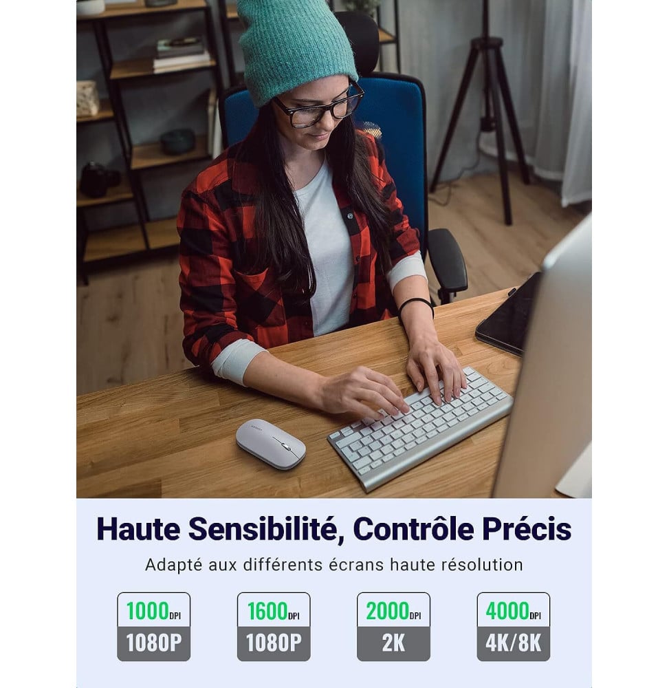 SOURIS SANS FIL UGREEN 2.4GHZ