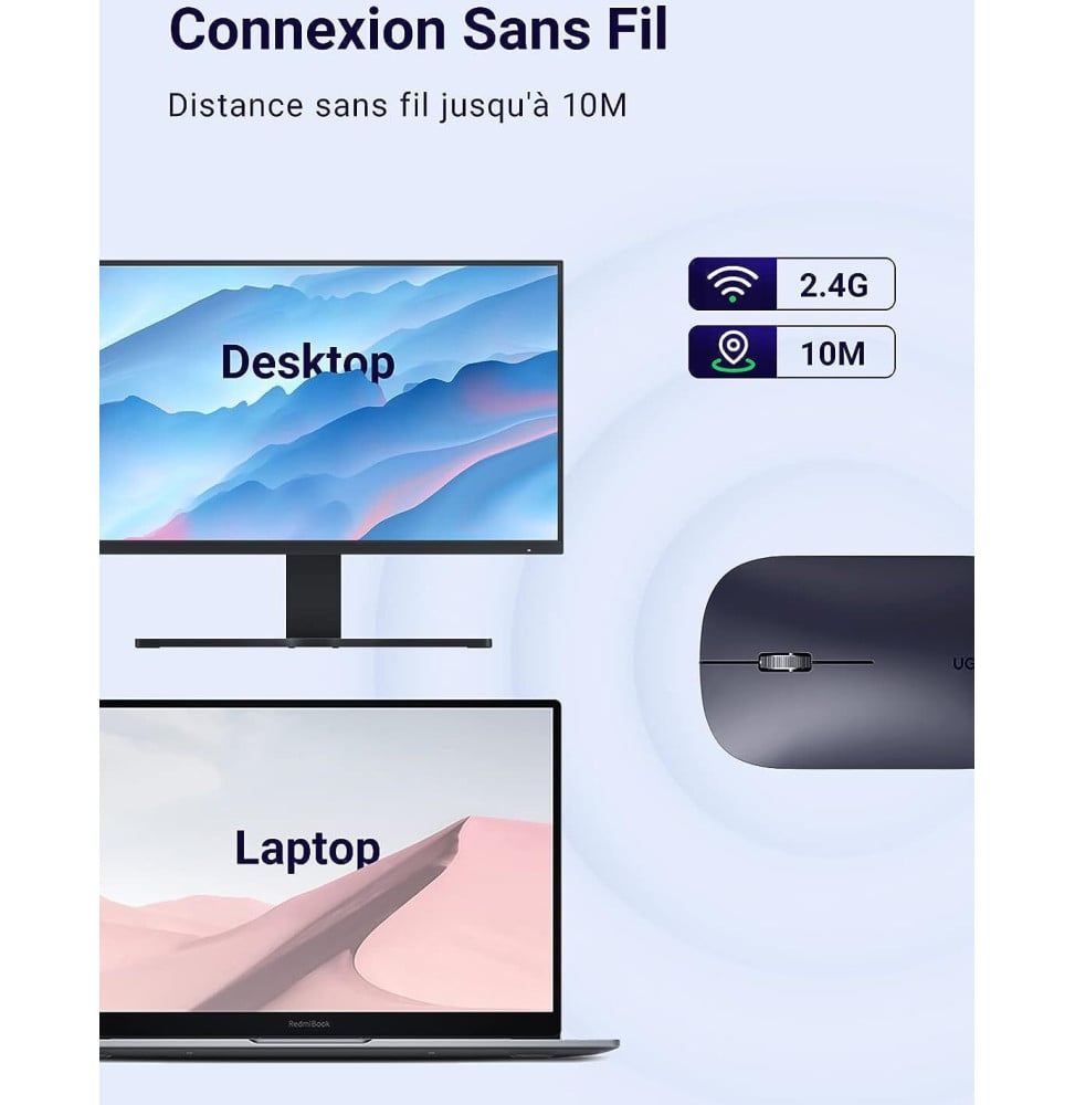 SOURIS SANS FIL UGREEN 2.4GHZ