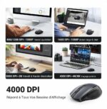 SOURIS SANS FIL UGREEN DESIGN ERGONOMIQUE 2.4GHZ - NOIR (90545) – Image 4