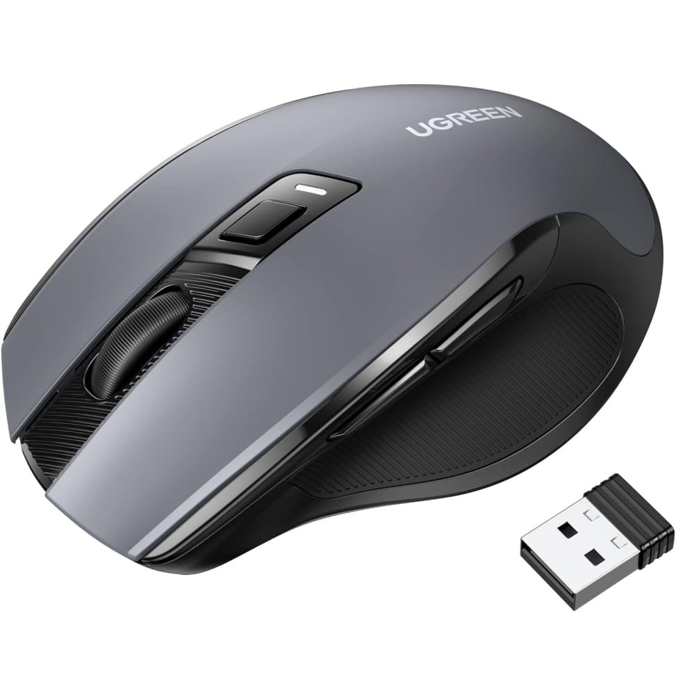 SOURIS SANS FIL UGREEN DESIGN ERGONOMIQUE 2.4GHZ - NOIR (90545)