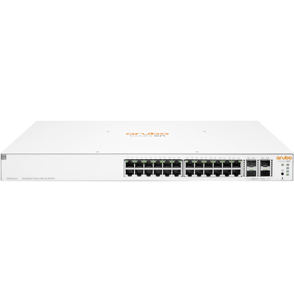 SWITCH ADMINISTRABLE HPE ARUBA INSTANT ON 1930 24 PORTS CLASSE 4 POE+ 4SFP 195W (JL683B)