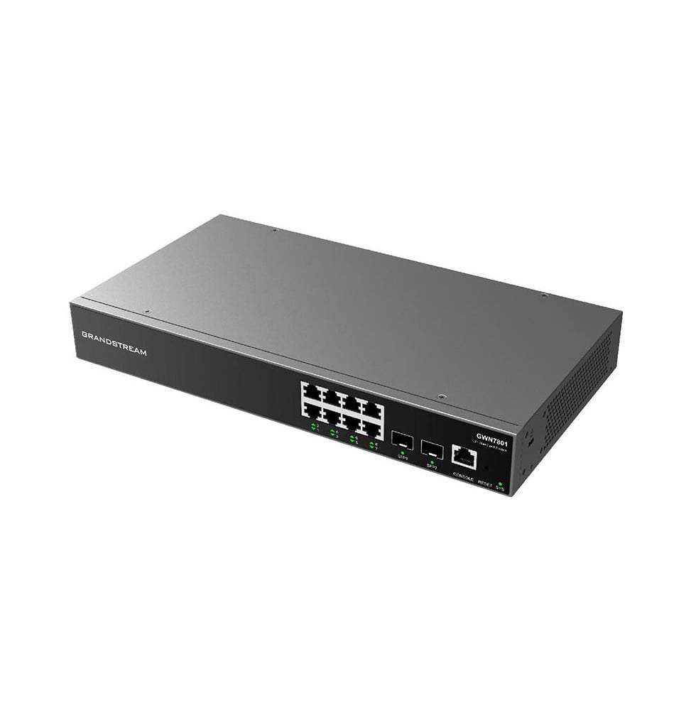 SWITCH ADMINISTRABLE NIVEAU 2+ GRANDSTREAM GWN7801 8 PORTS GIGABIT + 2 PORTS SFP