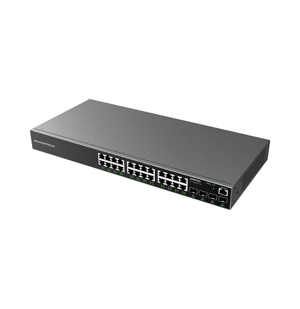 SWITCH ADMINISTRABLE NIVEAU 2+ GRANDSTREAM GWN7803 24 PORTS GIGABIT + 4 PORTS SFP