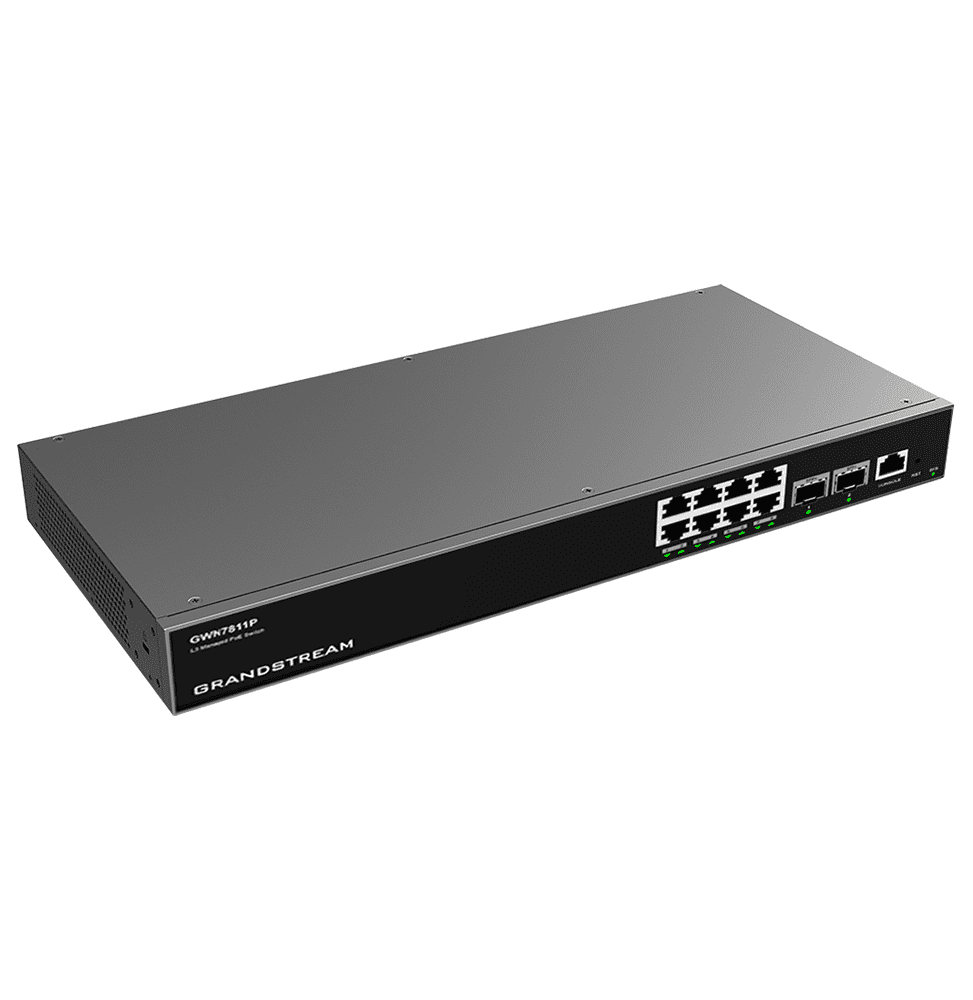 SWITCH ADMINISTRABLE NIVEAU 3 GRANDSTREAM GWN7811P - 8 PORTS POE GIGABIT / 2 PORTS SFP+