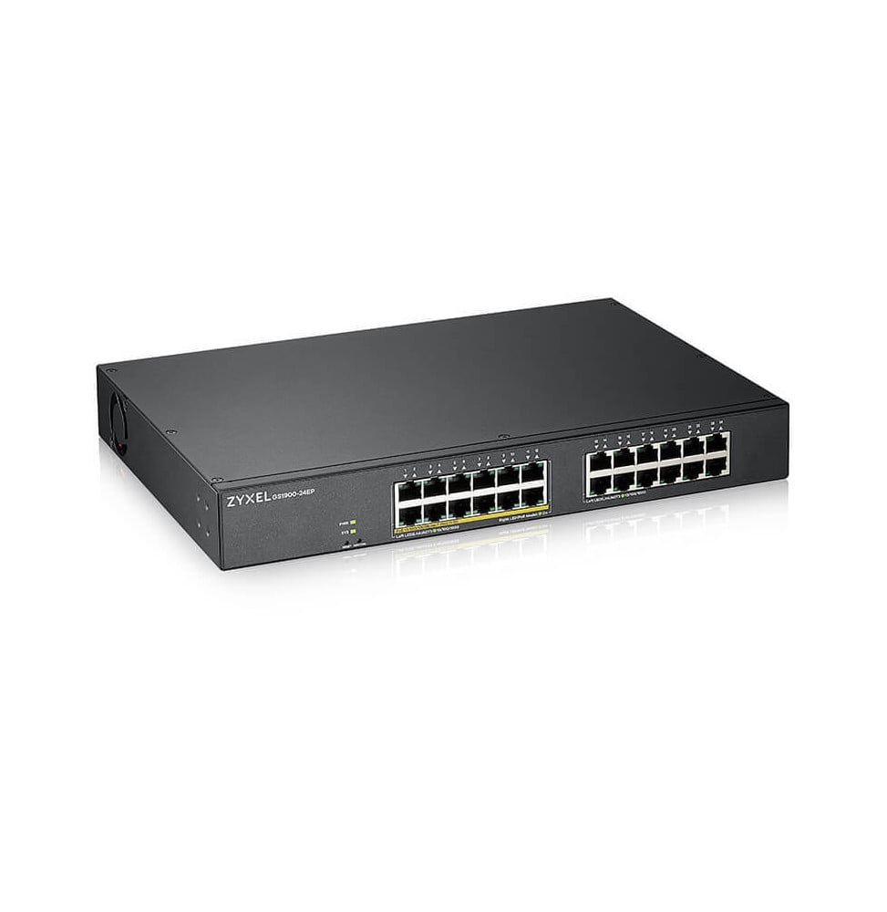 SWITCH ADMINISTRABLE ZYXEL GS1900-24 POE 24 PORTS GBE L2 (GS1900-24EP-EU0101F)