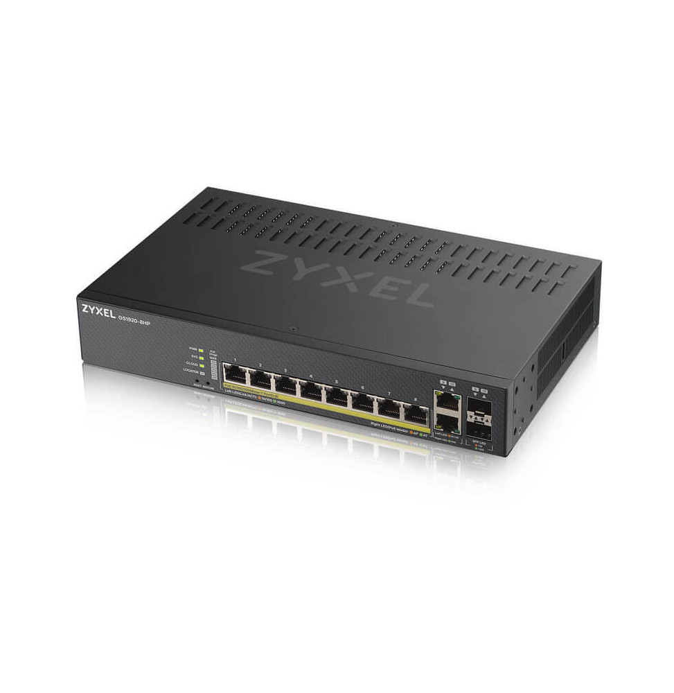 SWITCH ADMINISTRABLE ZYXEL ZY-GS19208HPV2 8PORTS 2SFP POE (GS1920-8HPV2-EU0101F)