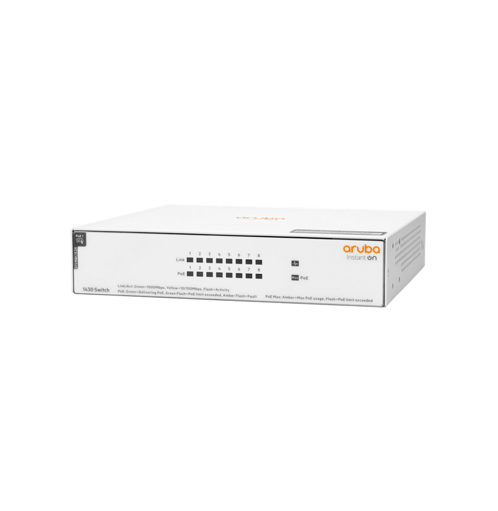 SWITCH ARUBA INSTANT ON 1430 8G CLASS4 POE 64W (R8R46A)