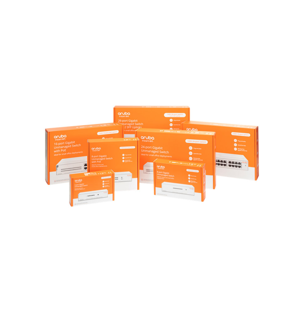 SWITCH ARUBA INSTANT ON 1430 8G CLASS4 POE 64W (R8R46A)