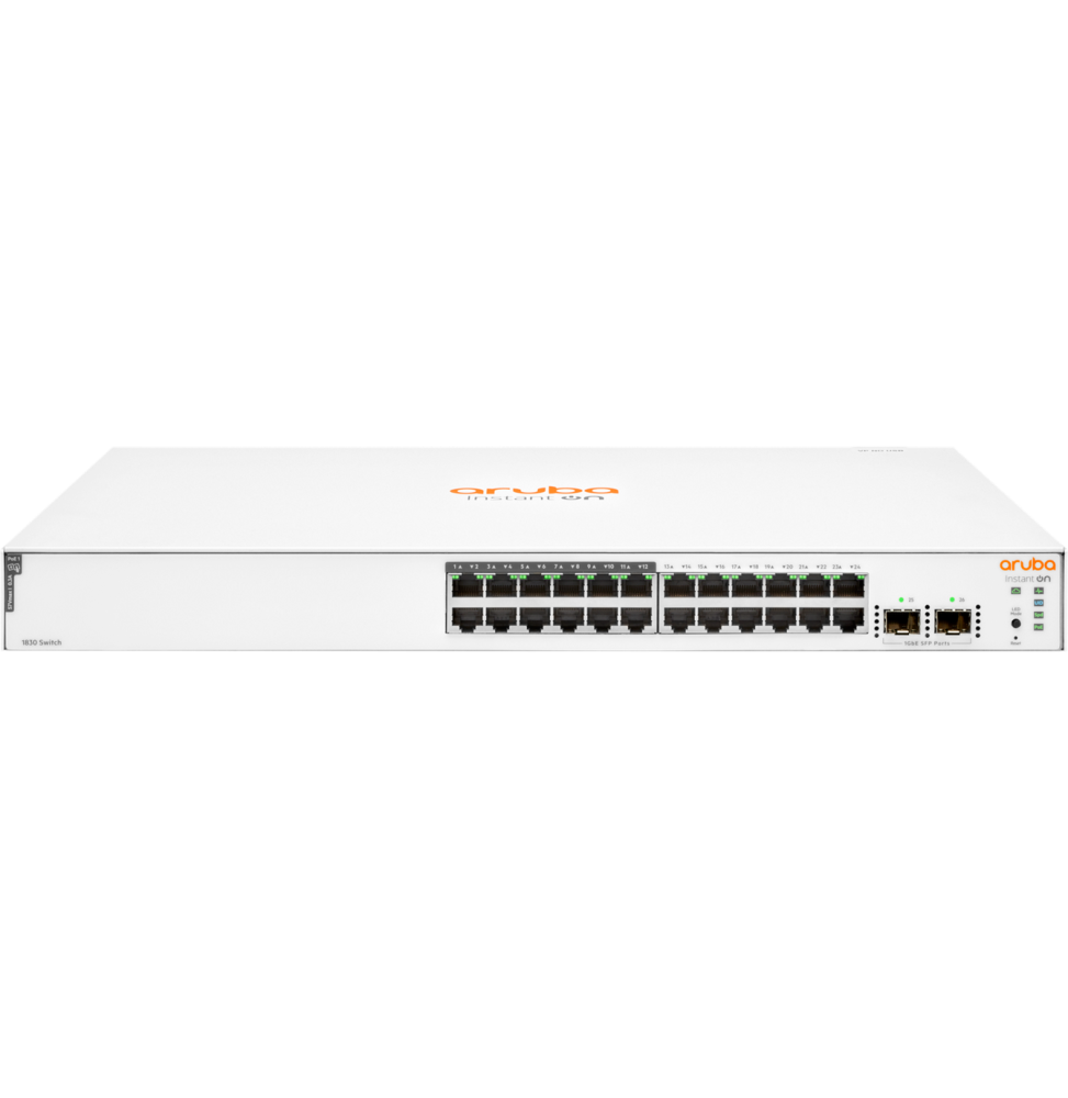 SWITCH ARUBA INSTANT ON 1830 24G 12P CLASSE 4 POE 2SFP 195 W (JL813A)