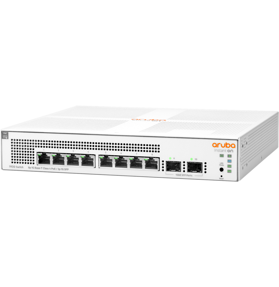 SWITCH ADMINISTRABLE ARUBA INSTANT ON 1930 8G CLASSE 4 POE 2SFP 124 W (JL681A)