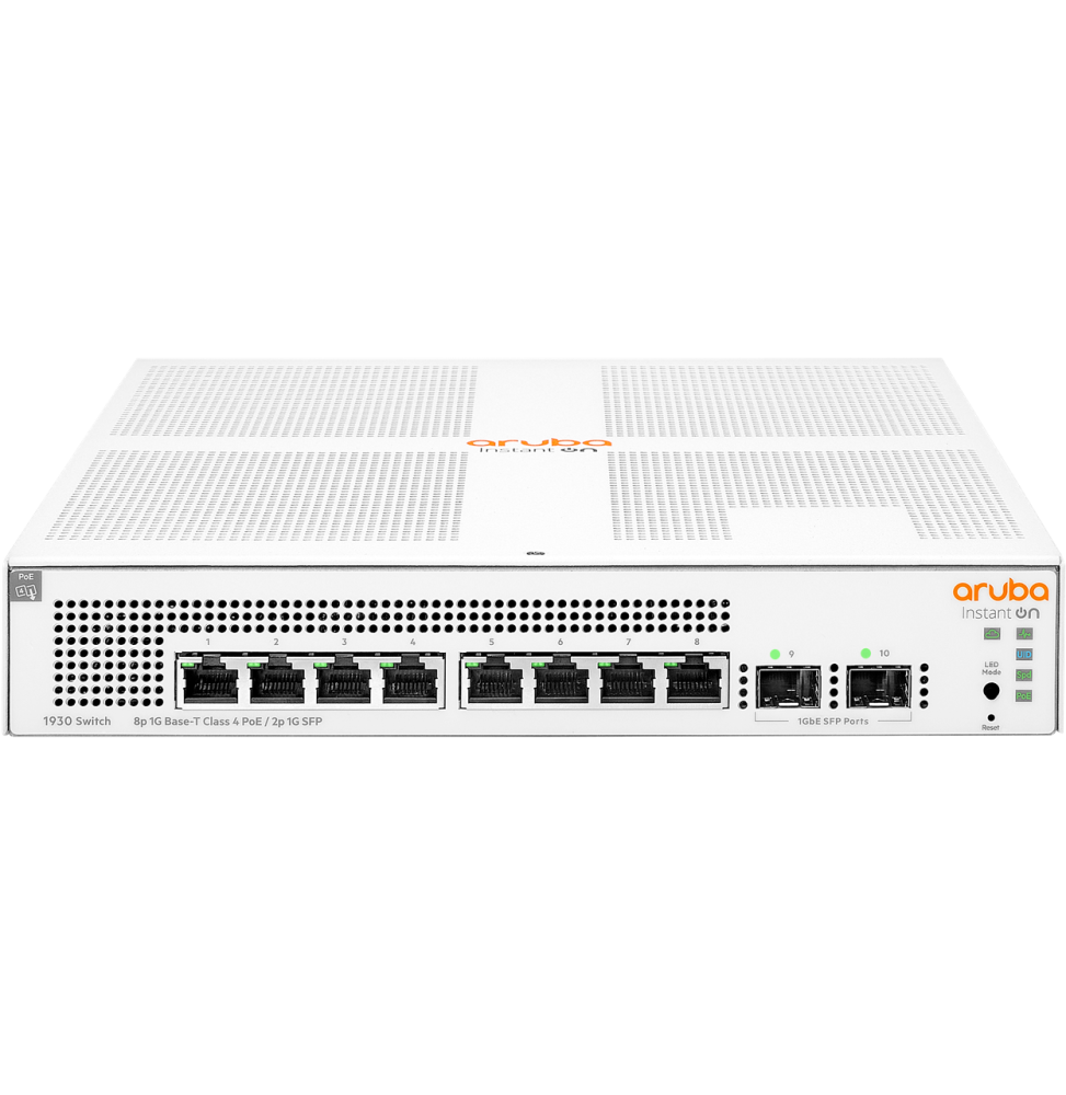 SWITCH ADMINISTRABLE ARUBA INSTANT ON 1930 8G CLASSE 4 POE 2SFP 124 W (JL681A)