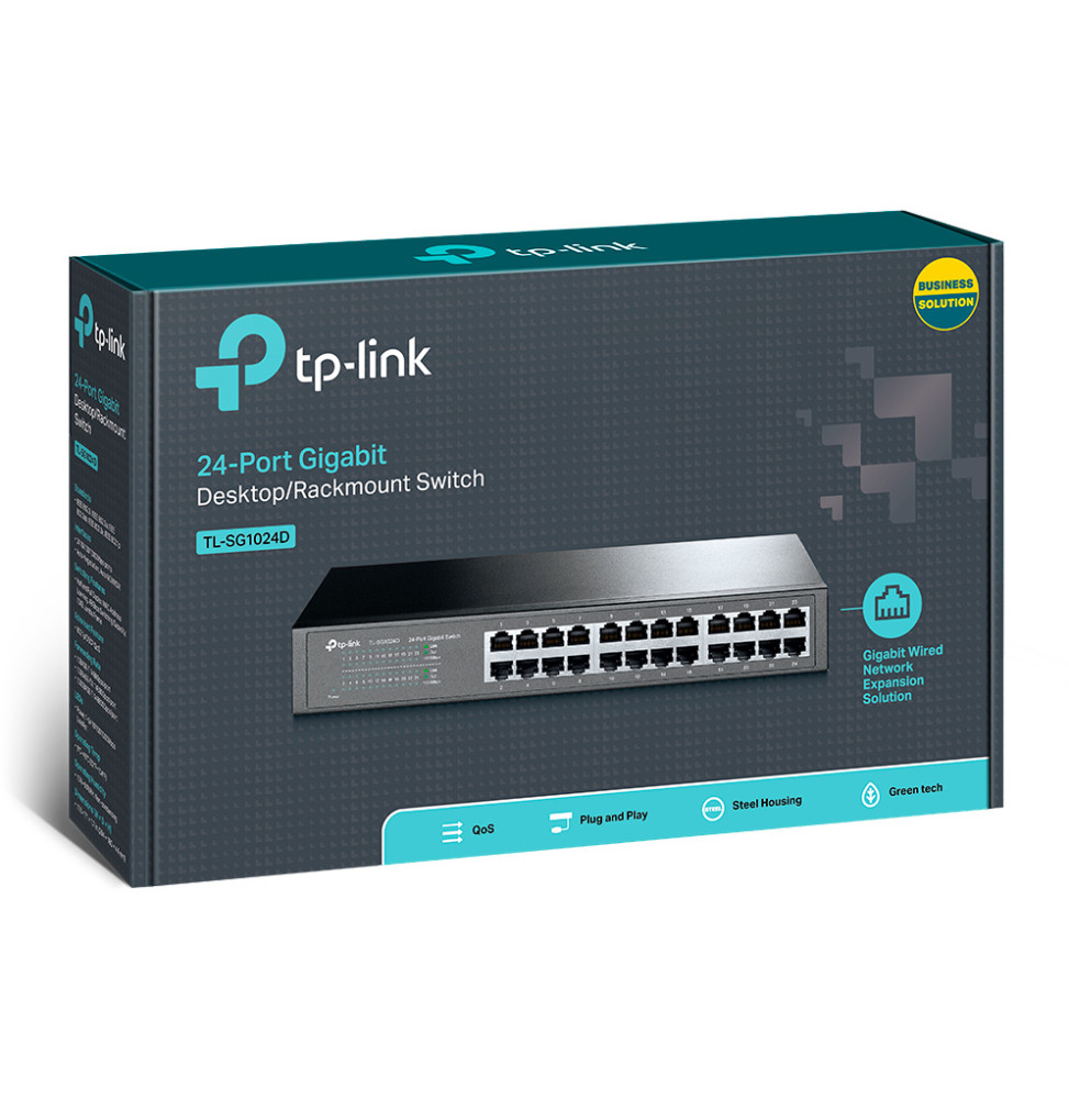 SWITCH DE BUREAU TP-LINK TL-SG1024D 24 PORTS GIGABIT