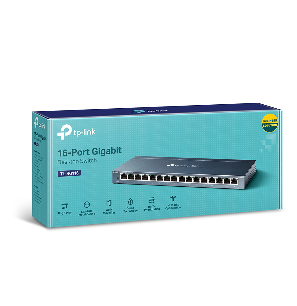 SWITCH DE BUREAU TP-LINK TL-SG116 GIGABIT 16 PORTS