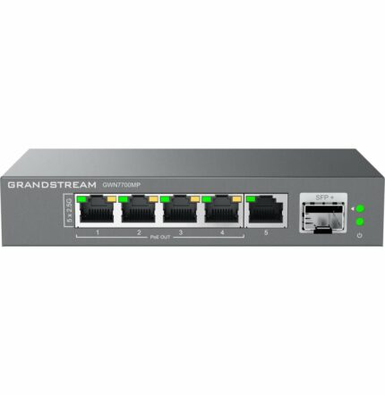 SWITCH NON ADMINISTRÉ GRANDSTREAM GWN7700MP 5 PORTS GIGABIT POE / 1 PORT SFP+