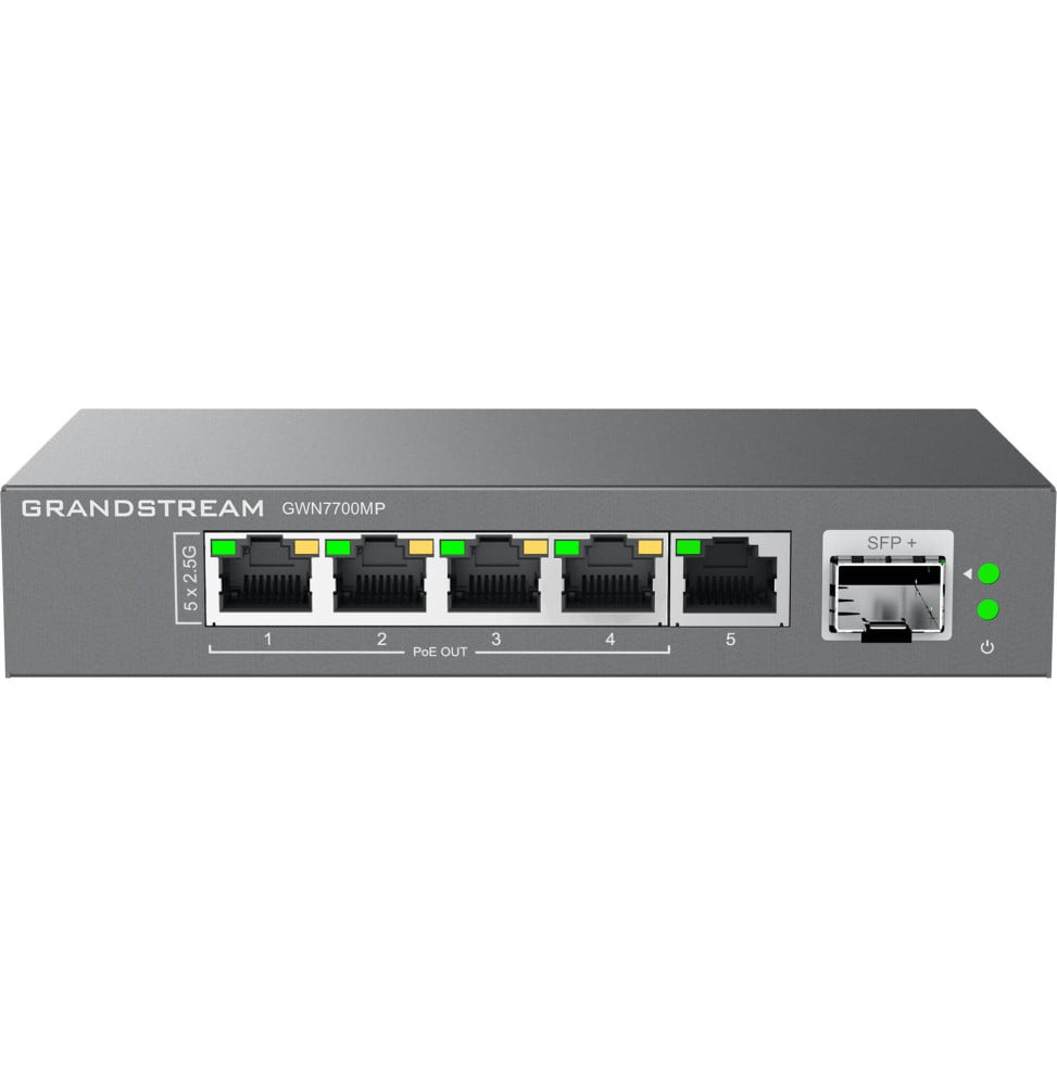 SWITCH NON ADMINISTRÉ GRANDSTREAM GWN7700MP 5 PORTS GIGABIT POE / 1 PORT SFP+