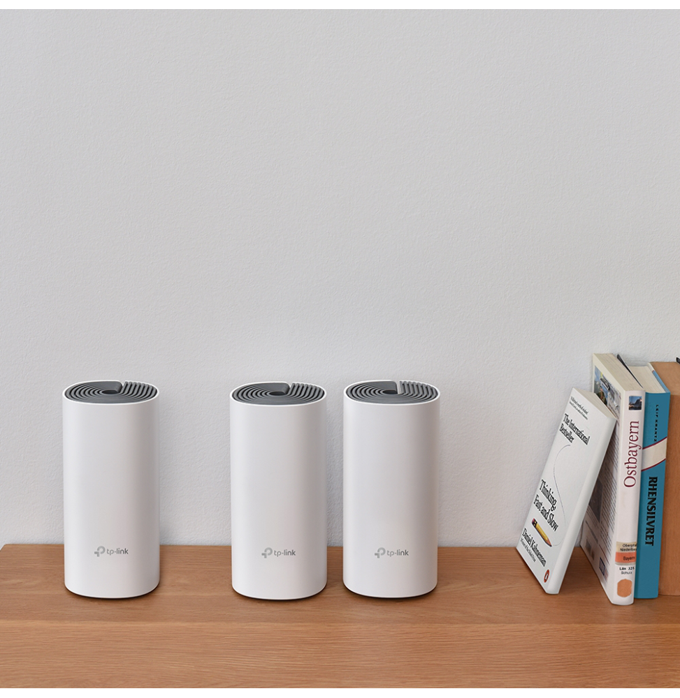 SYSTÈME MESH WIFI 5 TP-LINK DECO E4 AC1200 POUR TOUTE LA MAISON 3 PACKS (DECOE4_3-PACK)
