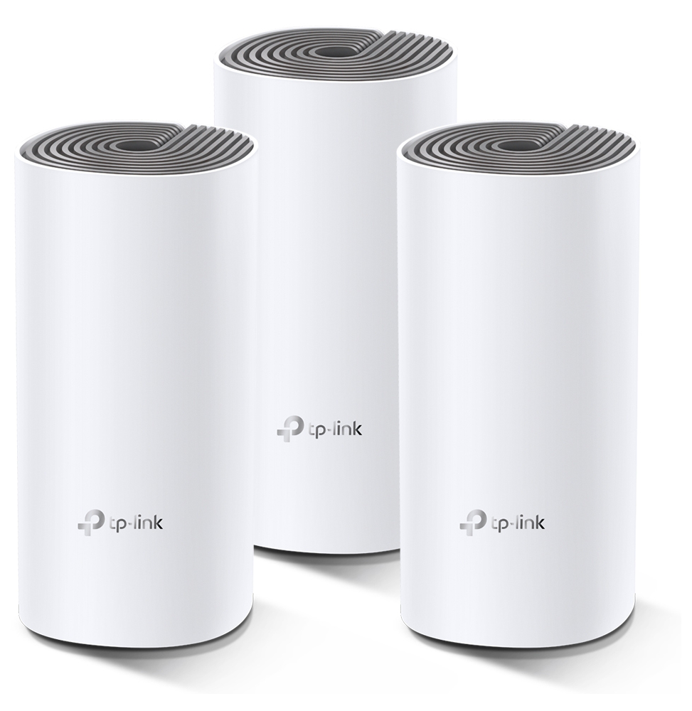 SYSTÈME MESH WIFI 5 TP-LINK DECO E4 AC1200 POUR TOUTE LA MAISON 3 PACKS (DECOE4_3-PACK)