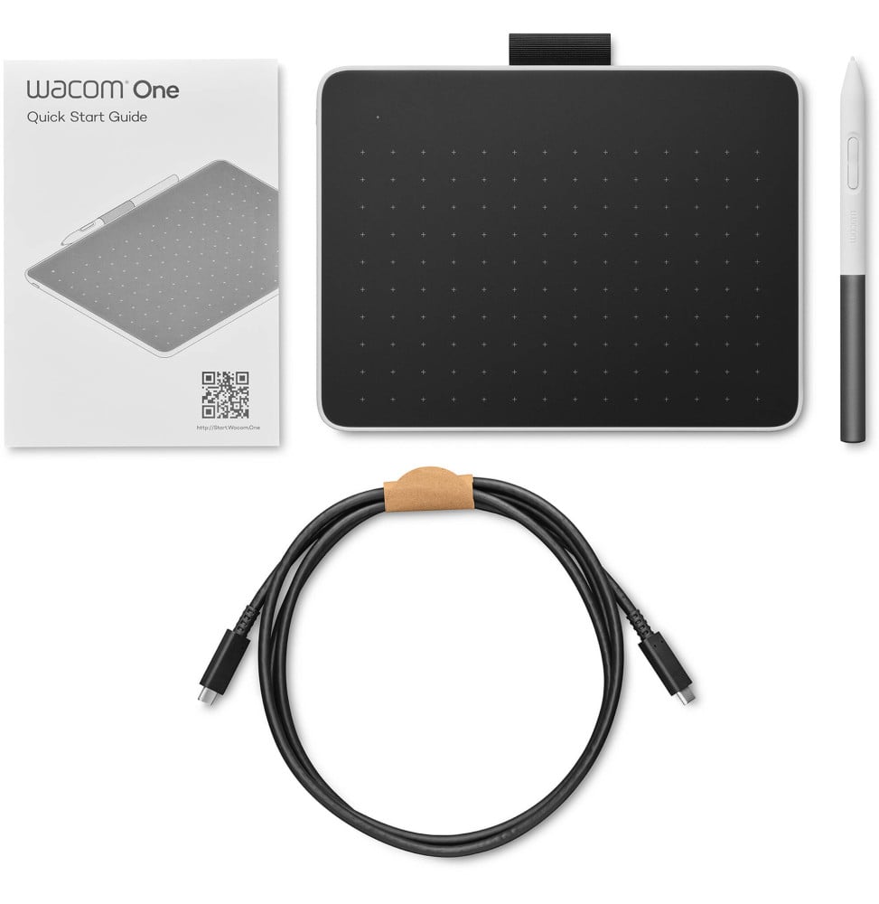 TABLETTE GRAPHIQUE À STYLET WACOM ONE MOYENNE - BLUETOOTH (CTC6110WLW2B)