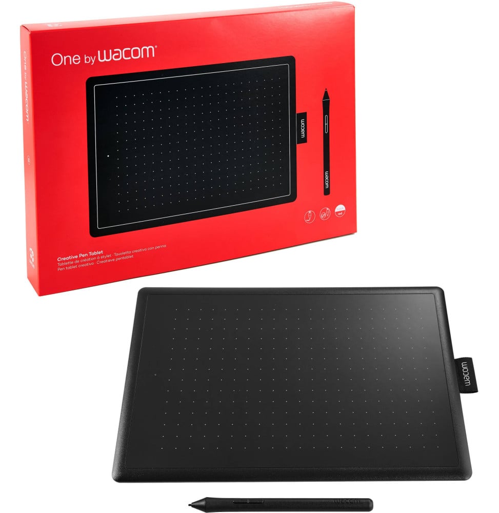 TABLETTE GRAPHIQUE ONE BY WACOM MOYENNE - USB (CTL-672-S)