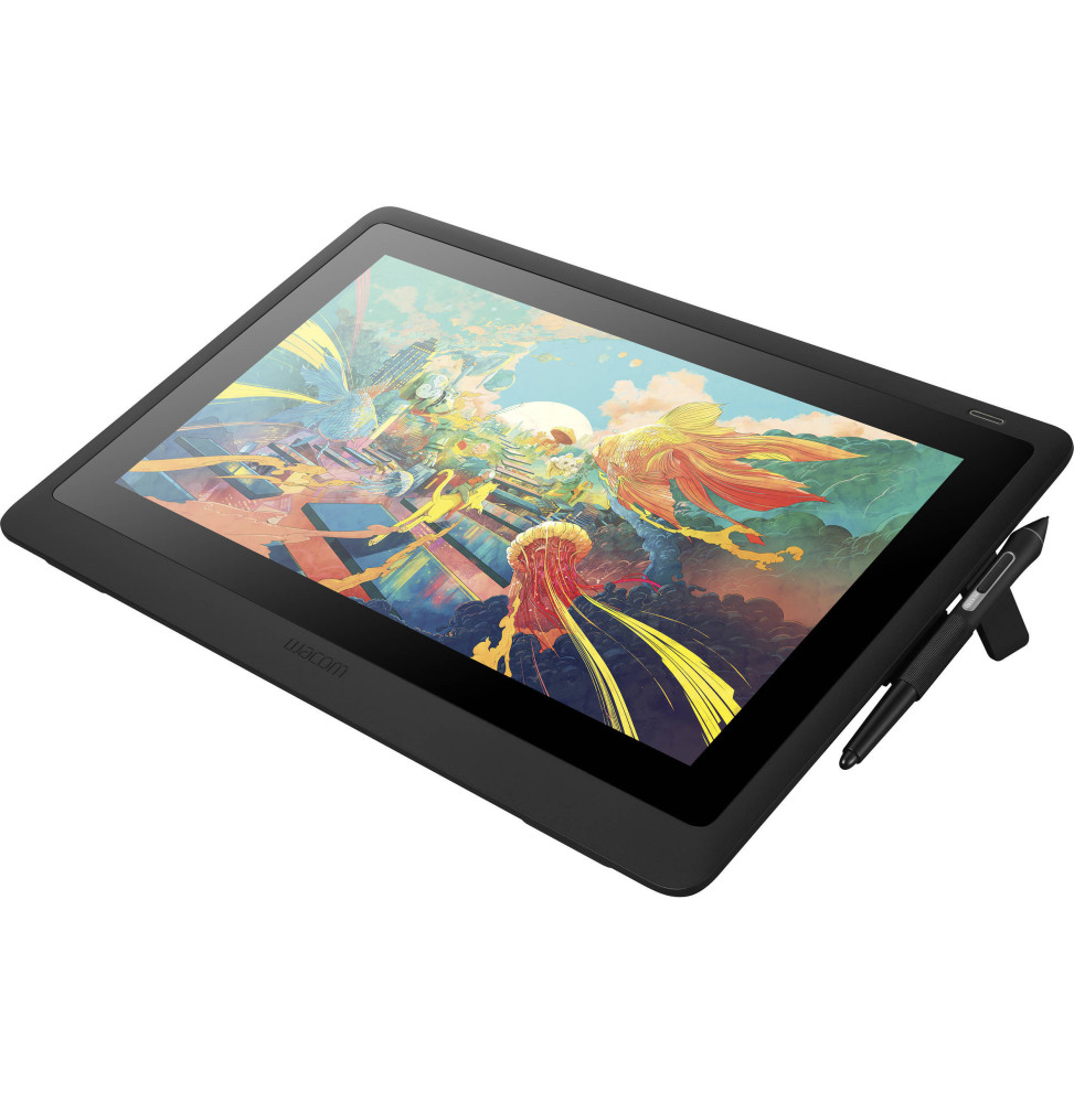 ÉCRAN INTERACTIF À STYLET WACOM CINTIQ 16 : TABLETTE GRAPHIQUE AVEC ÉCRAN 15,6" FULL HD (DTK1660K0B)