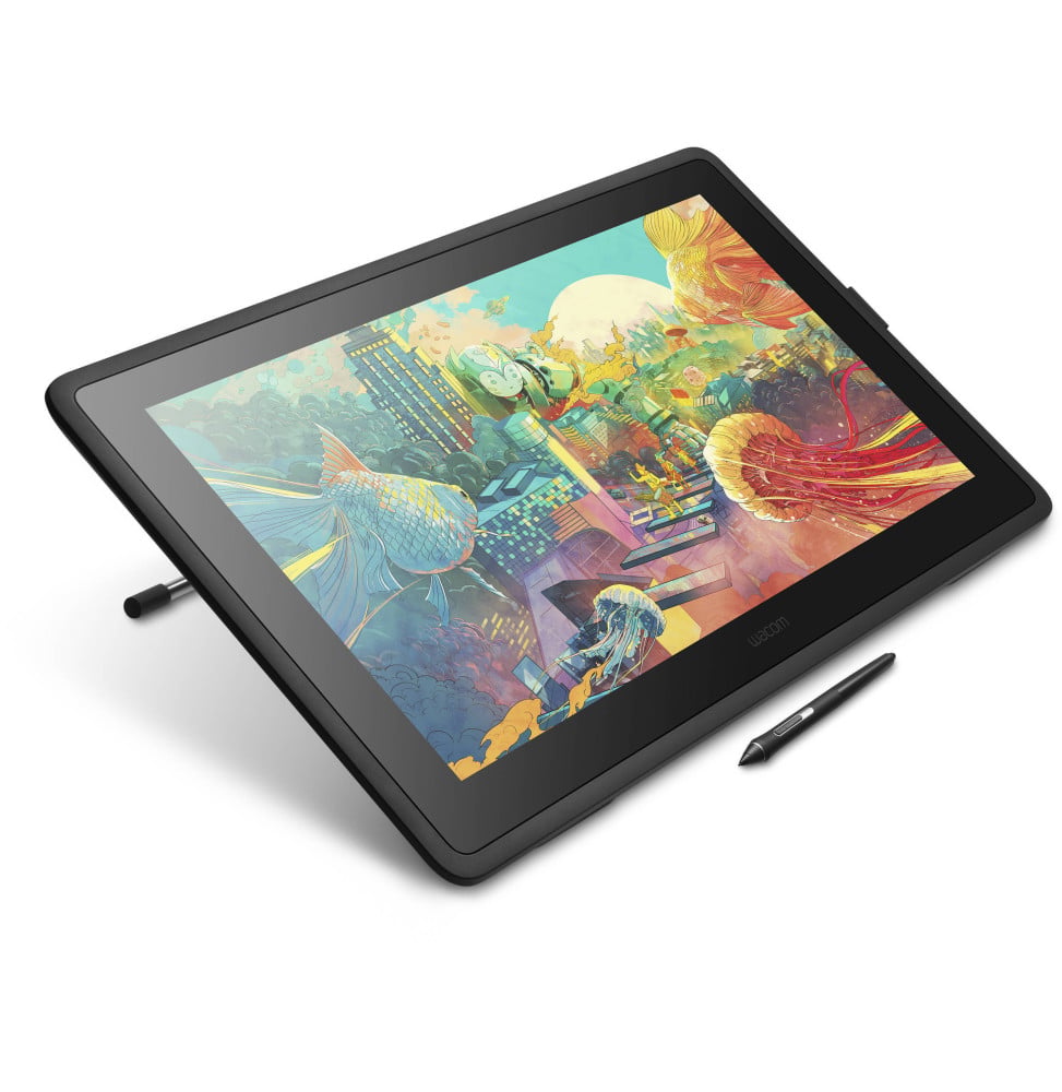 ÉCRAN INTERACTIF À STYLET WACOM CINTIQ 22 : TABLETTE GRAPHIQUE AVEC ÉCRAN 21.5" FULL HD (DTK2260K0A)