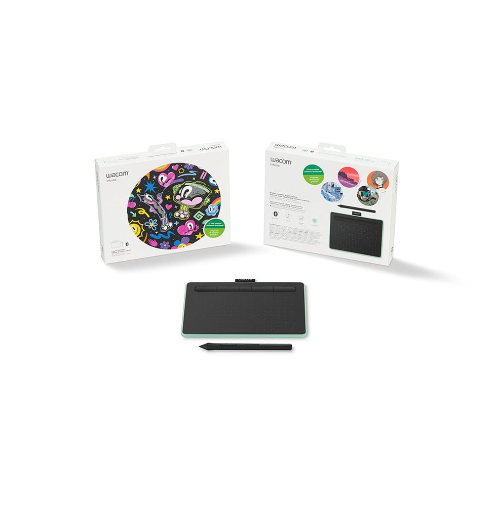 TABLETTE GRAPHIQUE WACOM INTUOS PETITE - USB & BLUETOOTH (CTL-4100WLK-S)