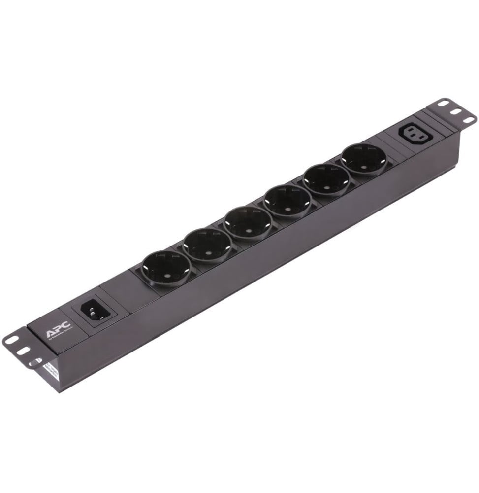 UNITÉ DE DISTRIBUTION D'ÉNERGIE APC EASY PDU BASIC 1U - 6 PRISES FR (SCHUKO) + 1 PRISE C13 / 10A 230V (EPDU1010B-SCH)