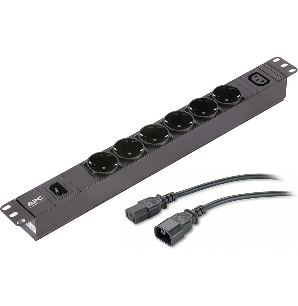 UNITÉ DE DISTRIBUTION D'ÉNERGIE APC EASY PDU BASIC 1U - 6 PRISES FR (SCHUKO) + 1 PRISE C13 / 10A 230V (EPDU1010B-SCH)